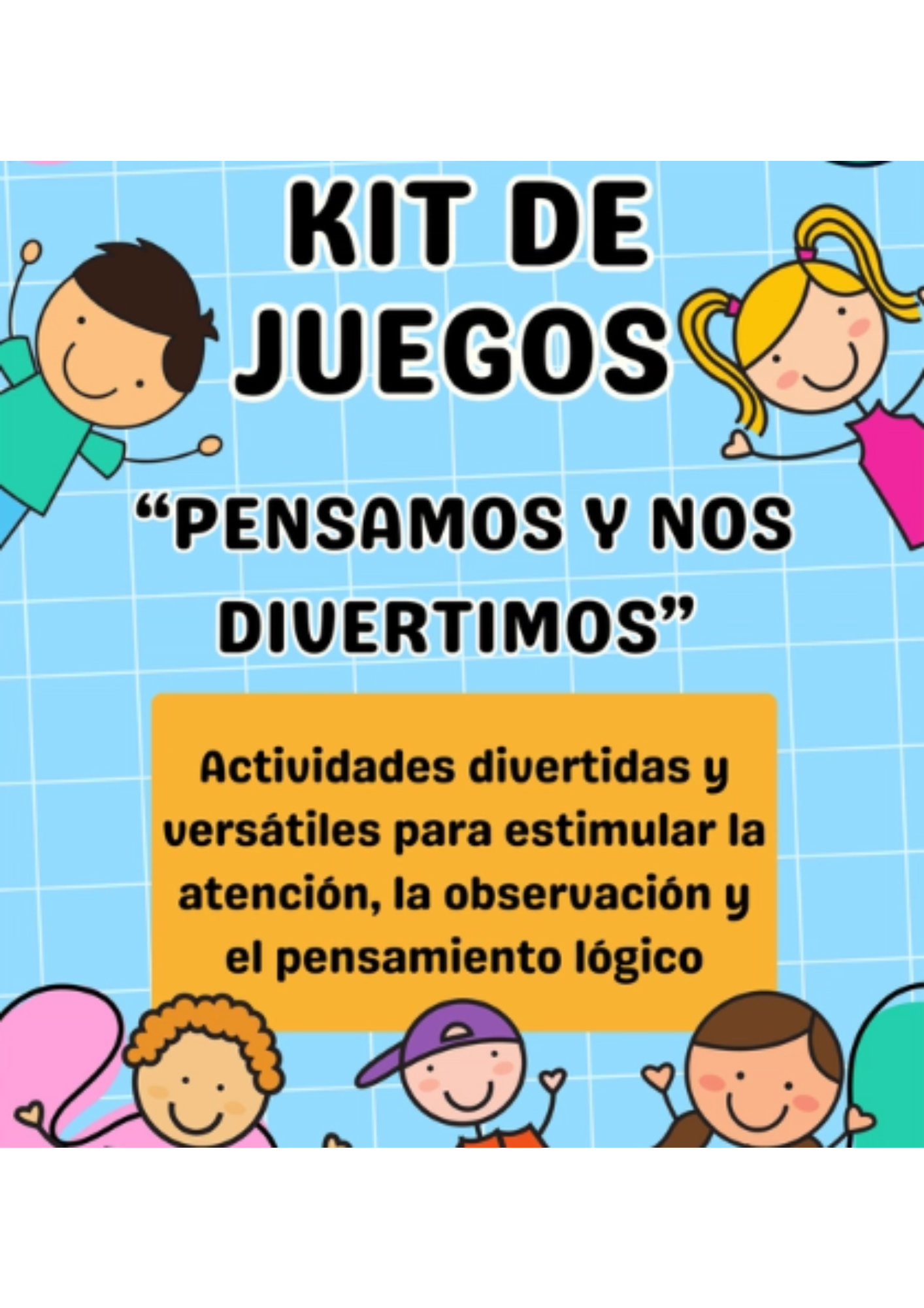 kit de juegos pensamos y nos divertimos